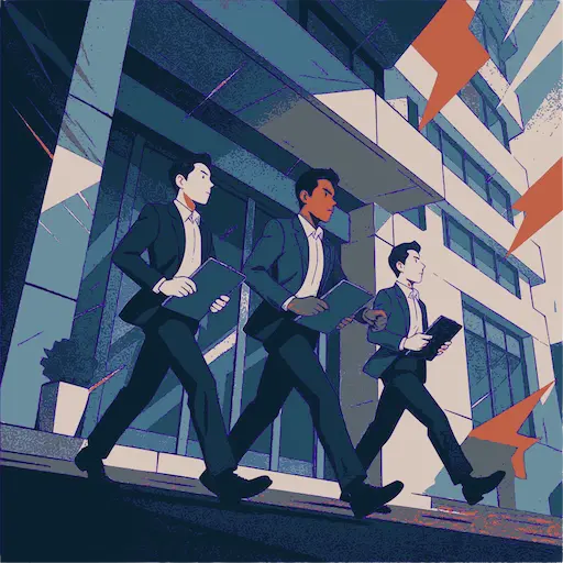 Team of auditors with clipboards - representing KYC and AML compliance for DeFi access