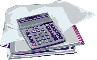 Someone using a calculator